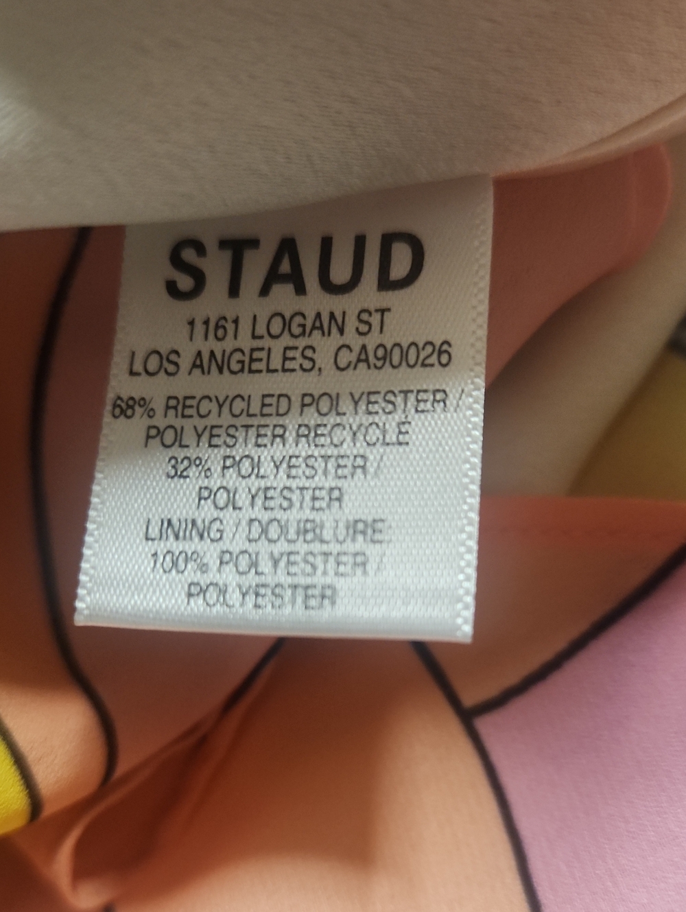 Staud Milla Citrus Kaleidoscope Mini Dress Size 0 Nwt - Picture 15 of 16